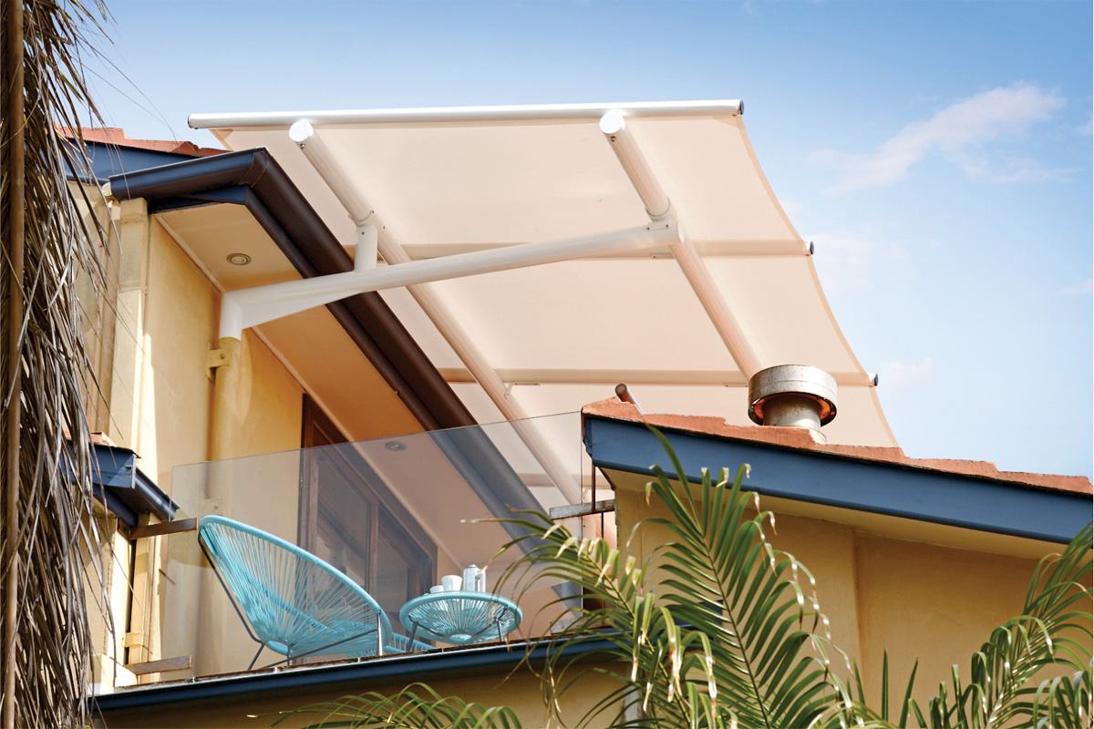 cantilevered batten awnings