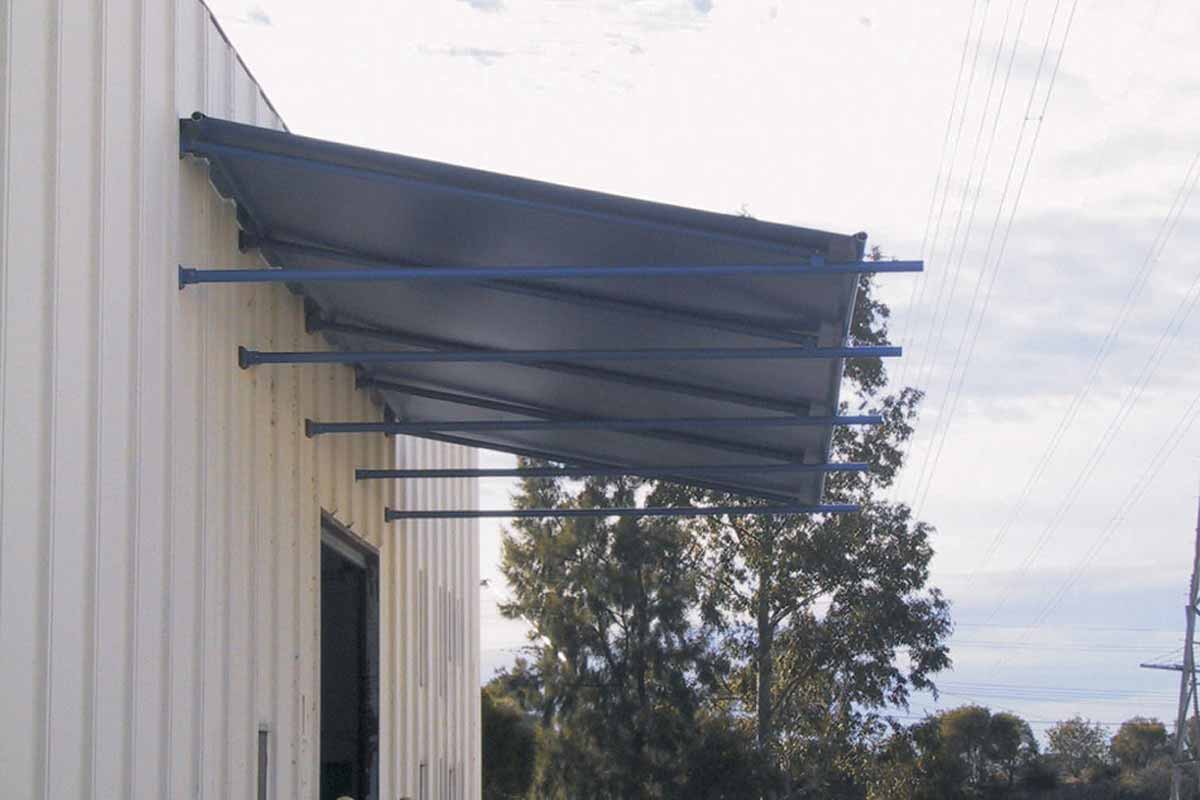 commercial awnings cantilevered