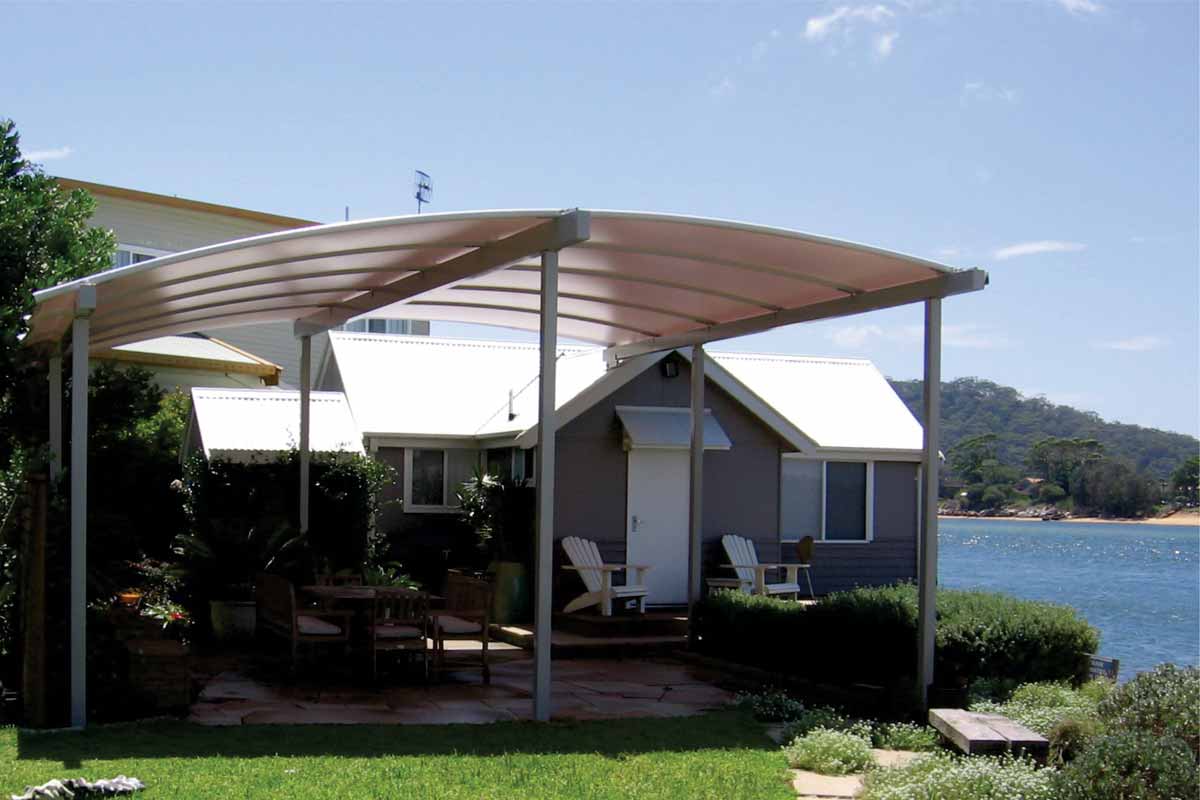 freestanding batten awnings
