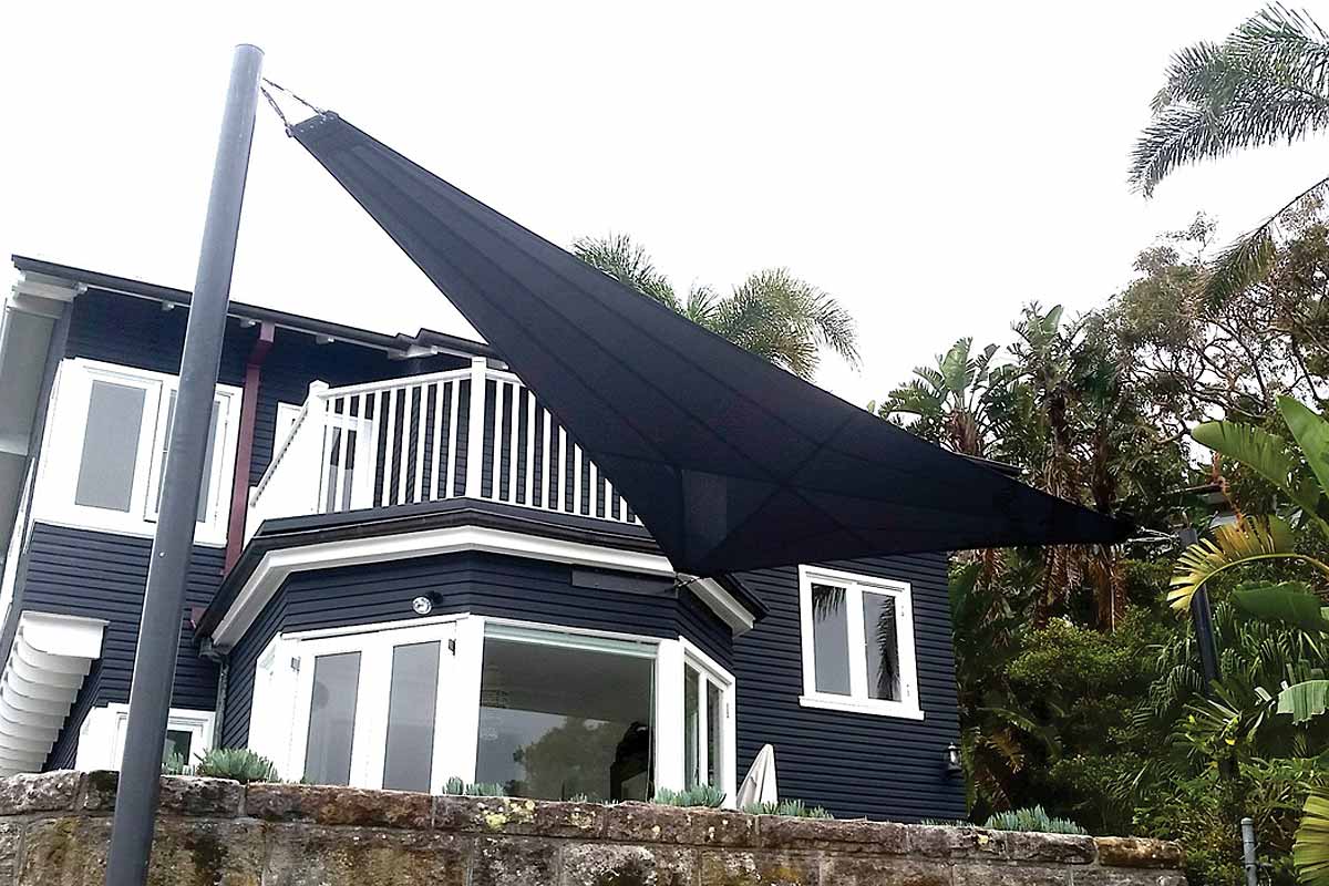 shade sails three sided