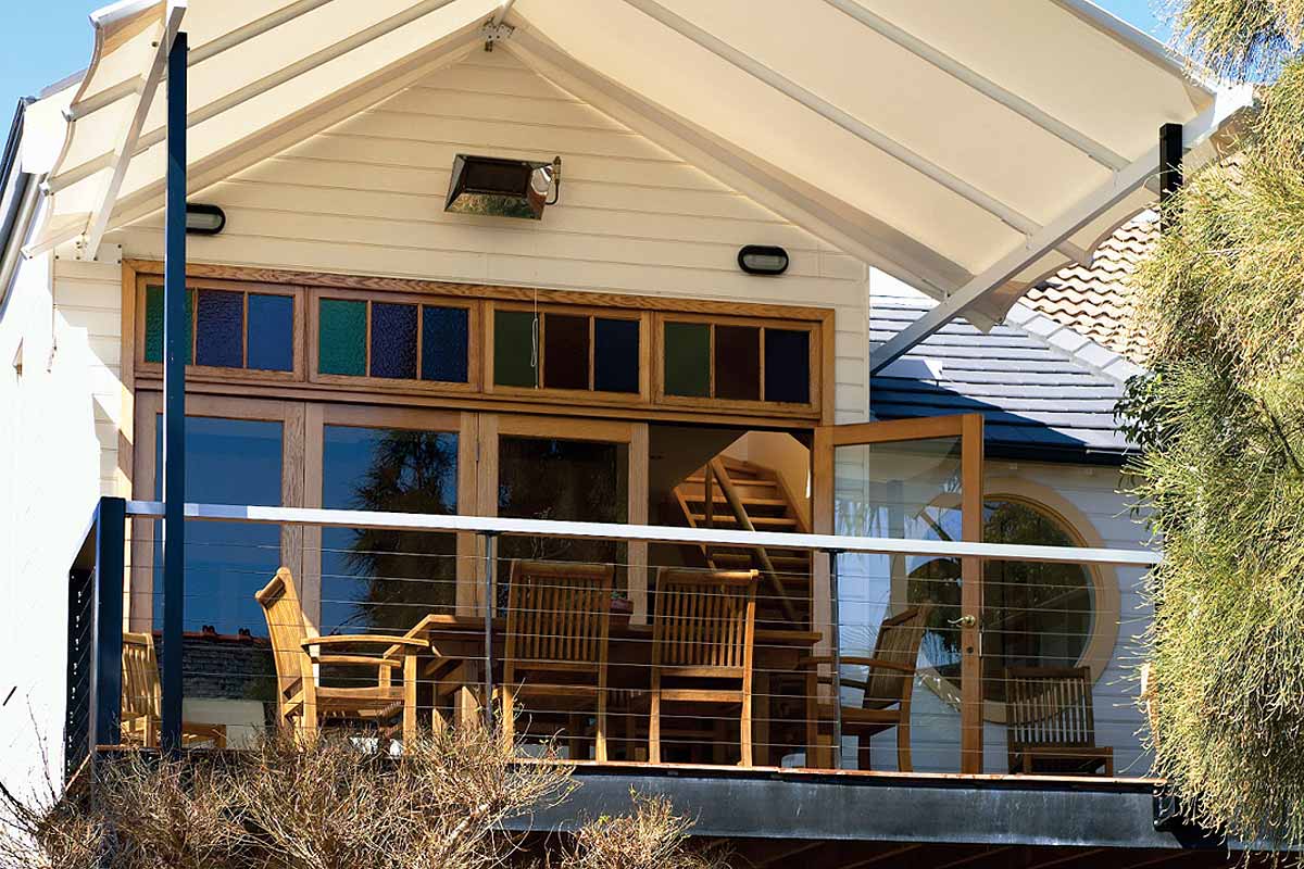 pitched batten awnings