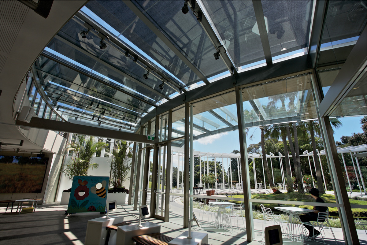 retracting awnings for glass roof