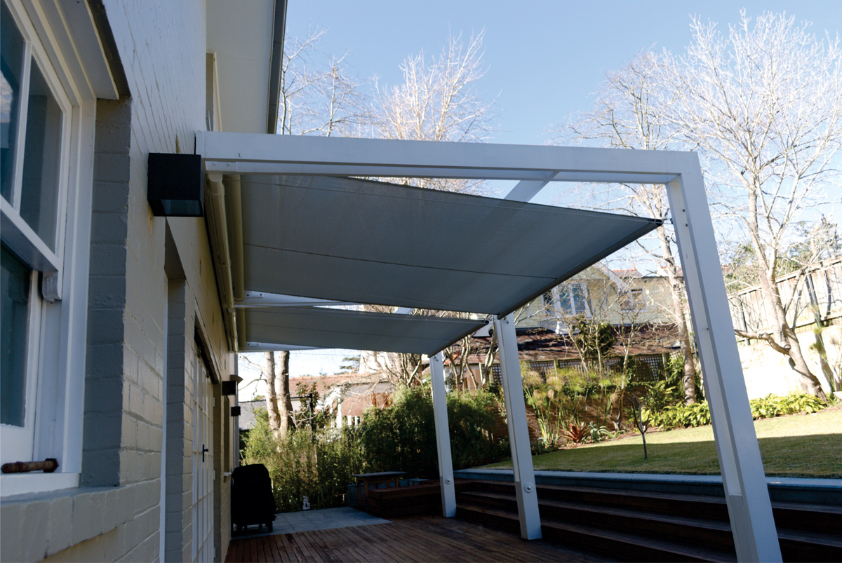 retracting pergola awnings