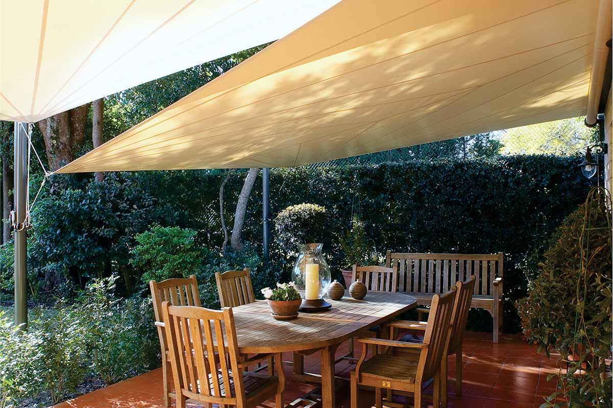 retracting sails multiple overlapping