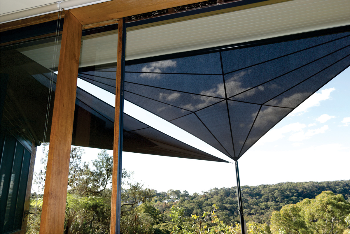 retracting sails multiple overlapping