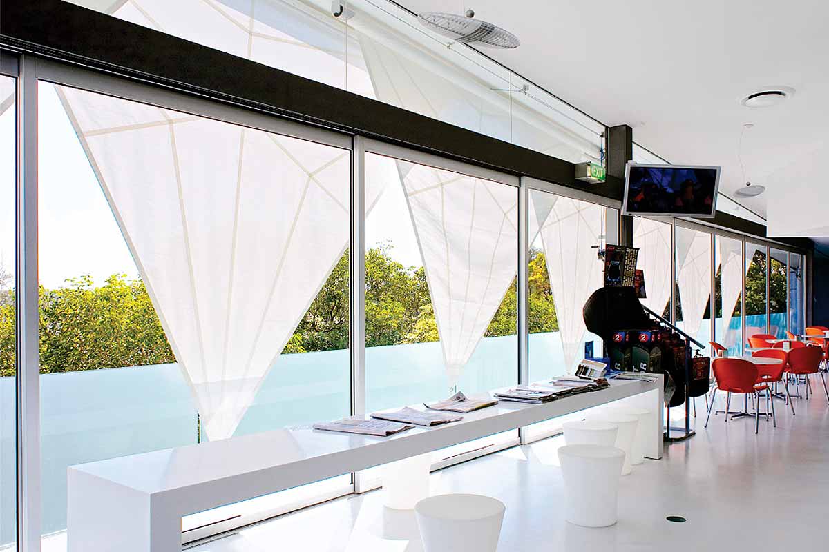 retracting sails multiple overlapping