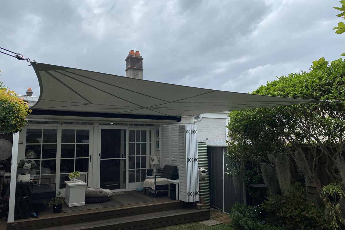 shade sails retracting four sided